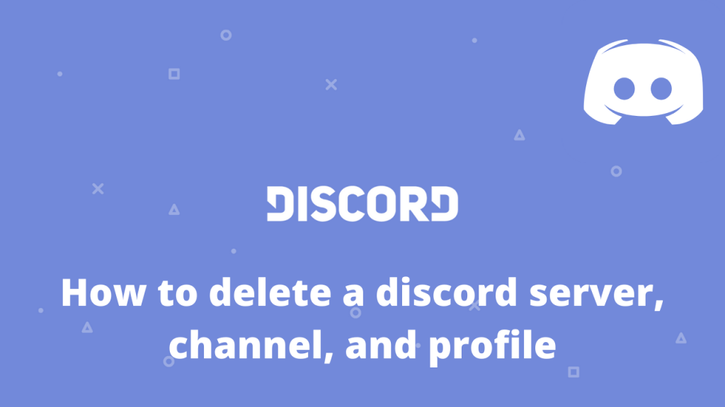 how to delete a discord server