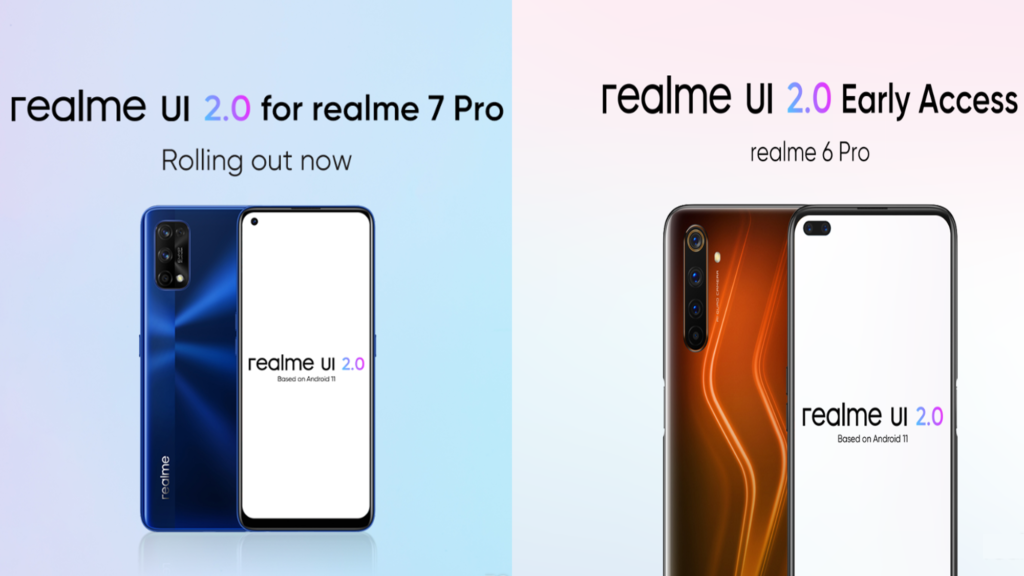 A new Realme UI for Realme 7 Pro and Realme 6 Pro is taking Android 11 rolling out in India.